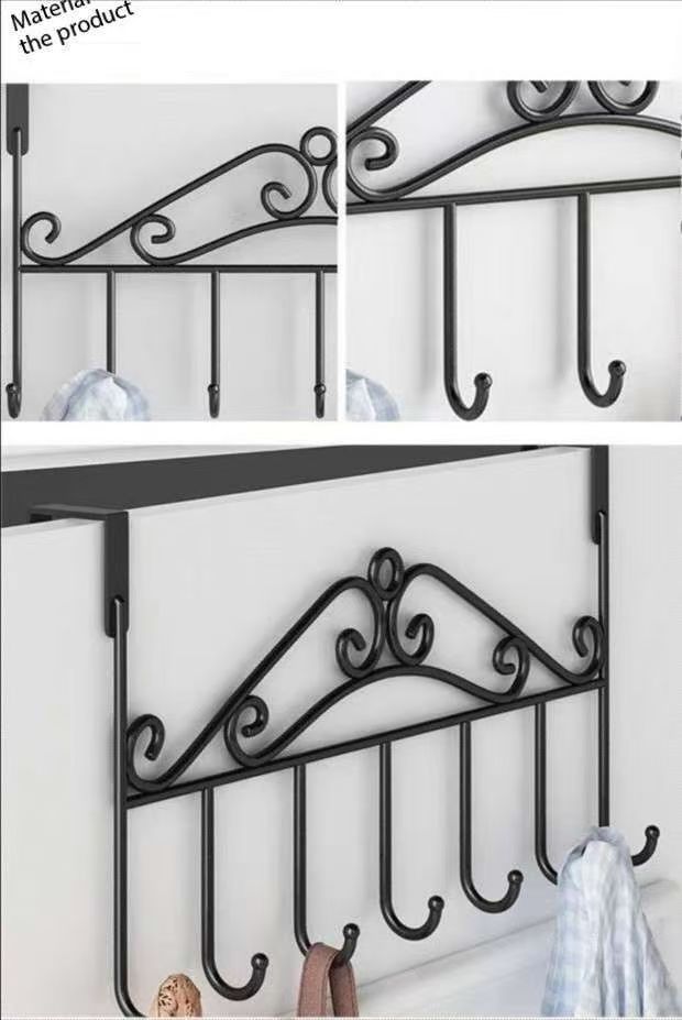 Door hook, no drilling, wall hanging clothes rack, bedroom door hanging rack, wall hanging storage rack, clothes cap, clothes hook