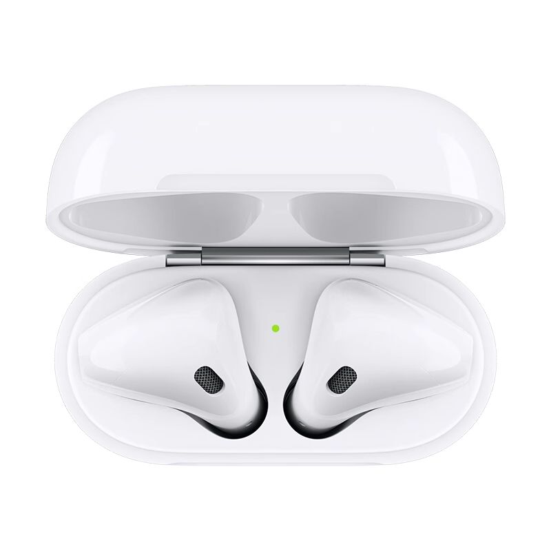 Apple AirPods (2nd Generation) Wireless Earbuds with USB-C Charging, Up to 2x Active Noise Cancelling Bluetooth Headphones, Transparency Mode, Adaptive Audio, Personalized Spatial Audio (Used)