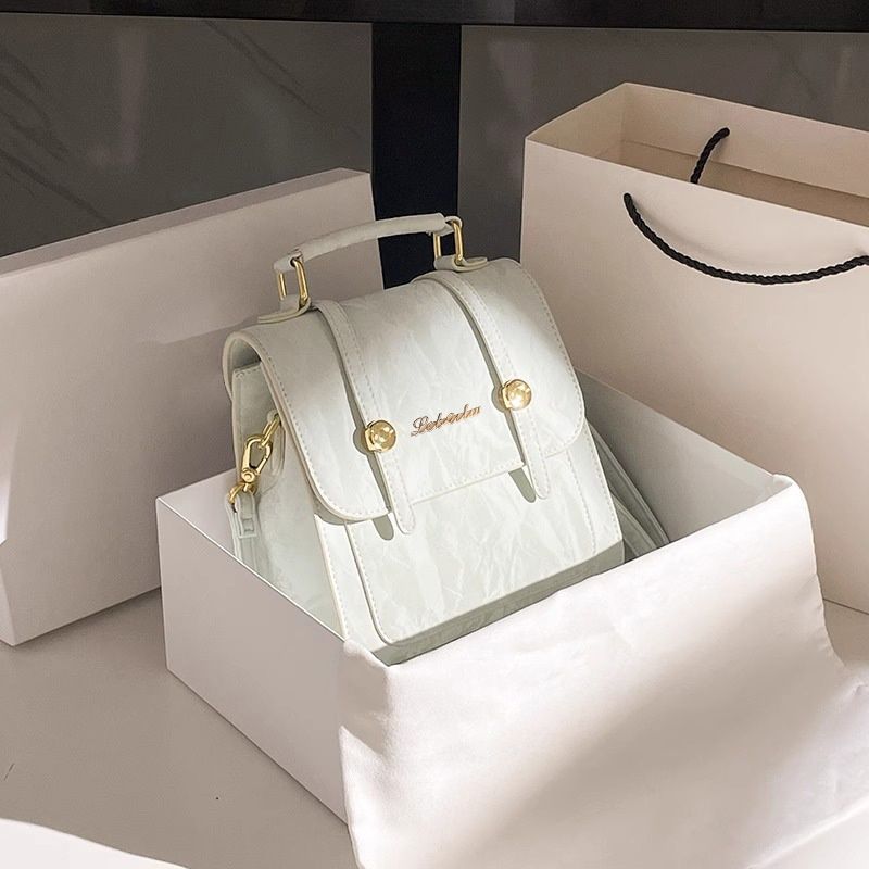 New Arrival Niche Versatile Backpack, Lightweight Preppy Style Mini Shoulder Bag, Simple Casual Small Daily Backpack for Women Street Shopping
