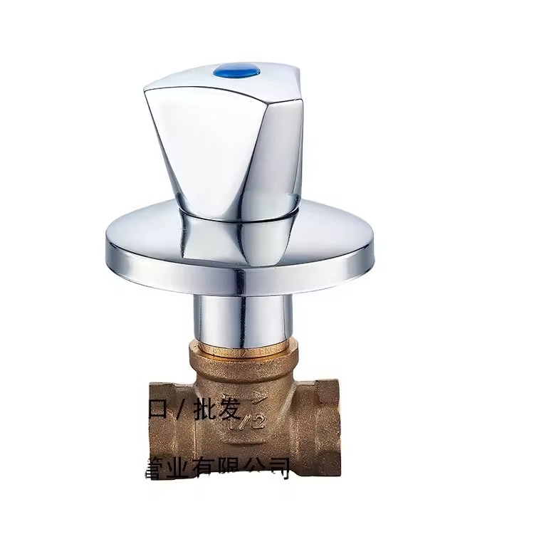 Modern Design Stop Valve Shut-off Valve Size - Surface Treatment Brass Body With Sand Blasting