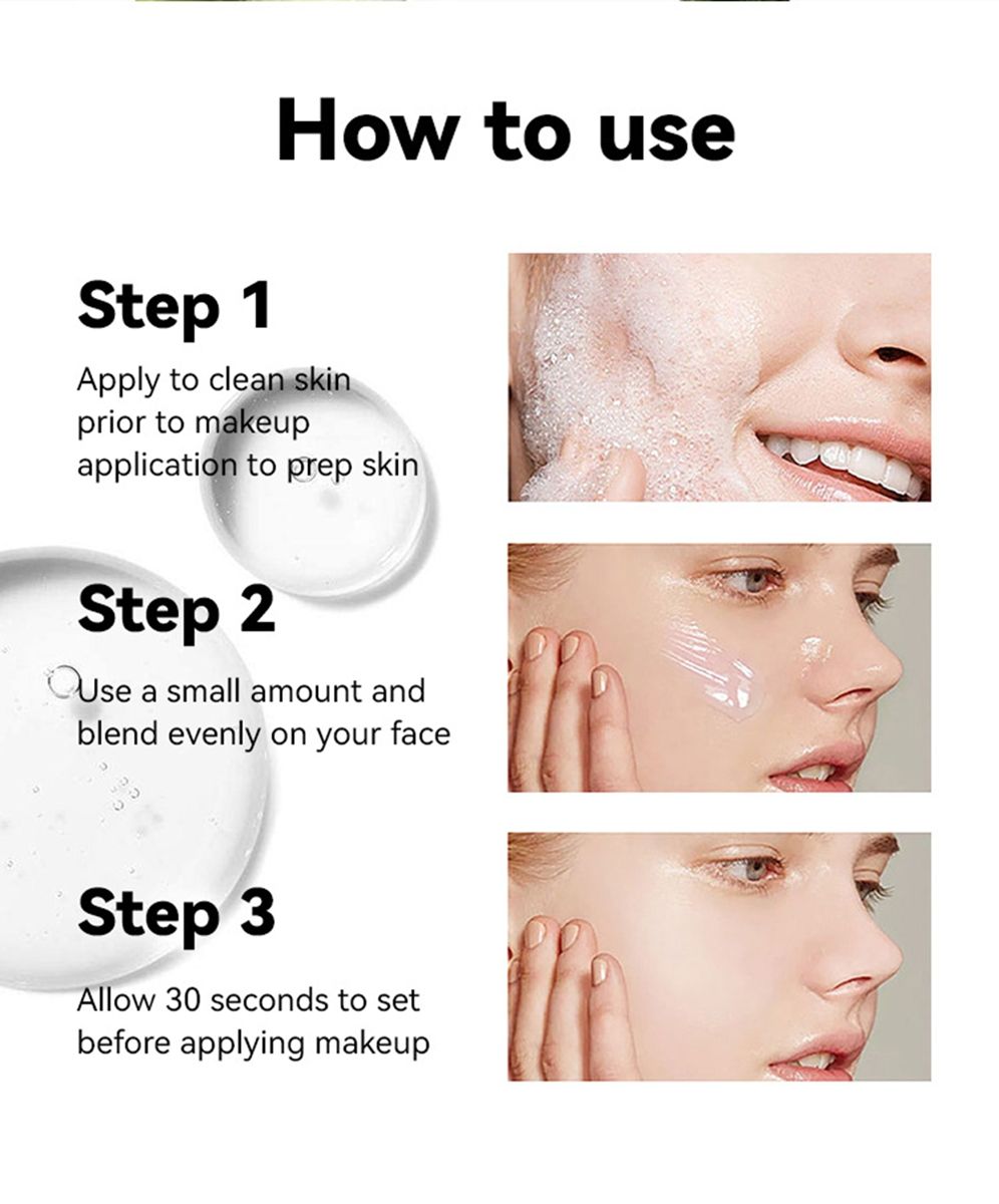 MLSMILE cross-border special moisturizing makeup front cream light, transparent, moisturizing and priming gel skin color brightening makeup front gel