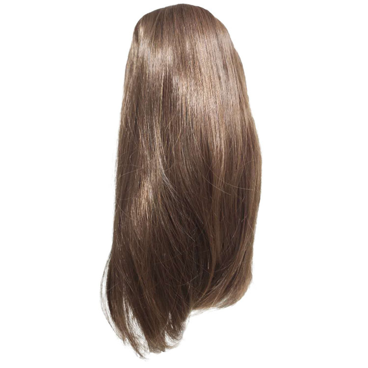 African Wig Women's Medium Length Straight Hair Center Split Fashion Chemical Fiber Headgear