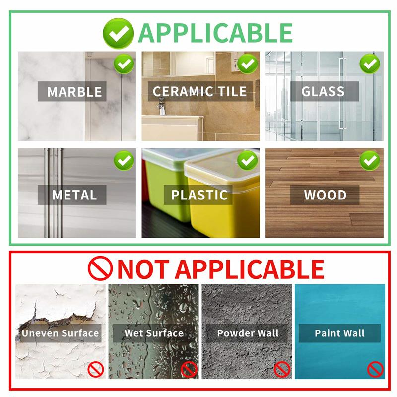 HF809 Double Sided Tape Heavy Duty, Multipurpose Removable Mounting Tape Adhesive Grip,Washable Strong Sticky Wall Tape Strips Transparent Tape Poster Carpet Tape for Paste Items,Household
