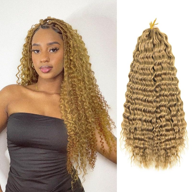Deep Wave Twist Large curved long curly hair crochet winding, synthetic wigs CRRSHOP 24 "30 pieces 100g wigcolor # 14 24 inches