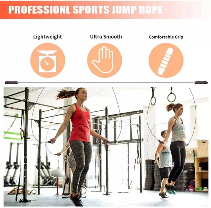Jump Rope Skipping Rope for Rope Skipping, Speed Jump Rope for Exercise Jump Ropes for Fitness for Kids and Adults