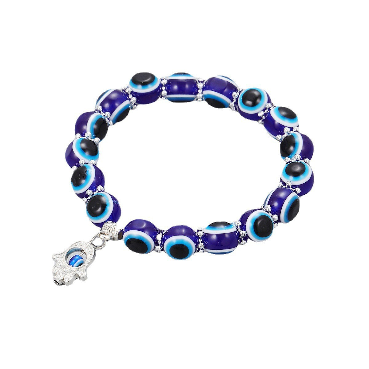 Punk Design Turkish Eye Bracelets For Men Woman New Fashion Devil's Eye Bracelet Demon Evil Beads Bracelet Stone Vintage Jewelry