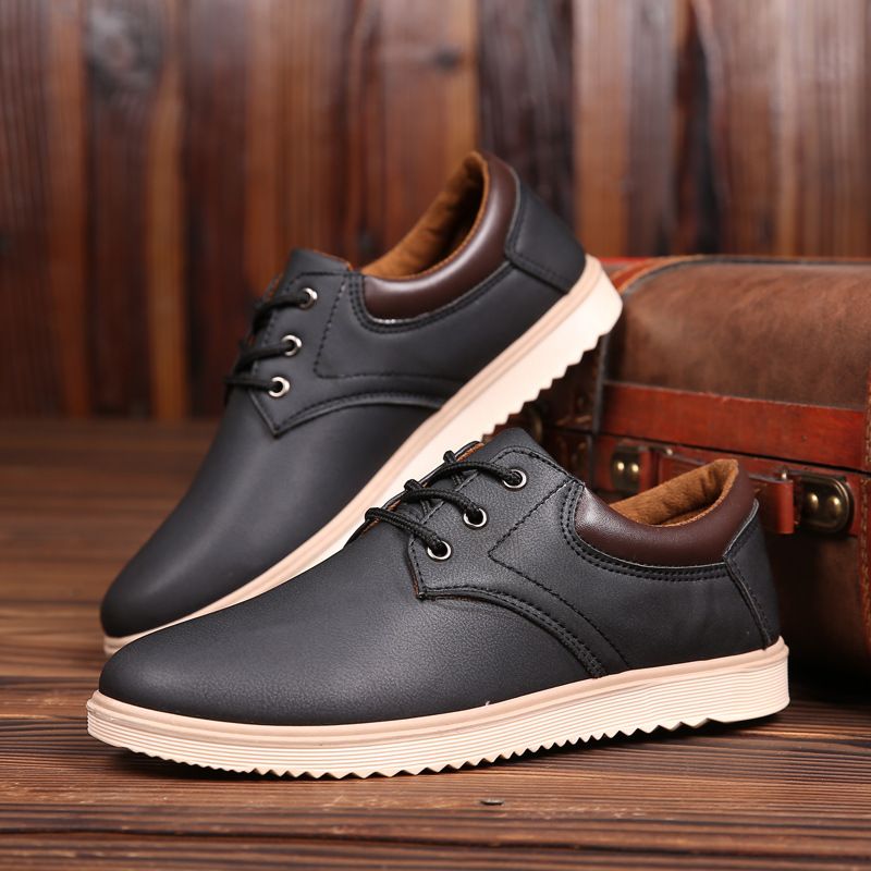 Non-slip big head shoes 2024 summer trend men's shoes breathable British casual shoes light running sports shoes B05