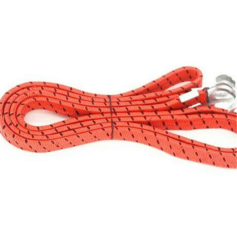 1.8m flat bike rope with a hook motorbike elastic rope electric bike strapping strap elastic rope strapping luggage rope