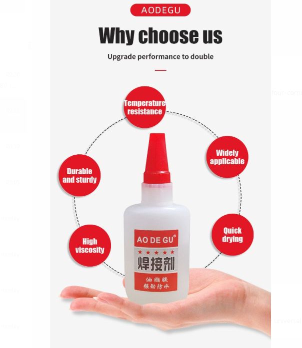 DNSBOND Lasting Shoe Repair Super Glue Adhesive Waterproof Repair Metal, Plastic, Rubber, Wood, Oily Universal Glue-50g