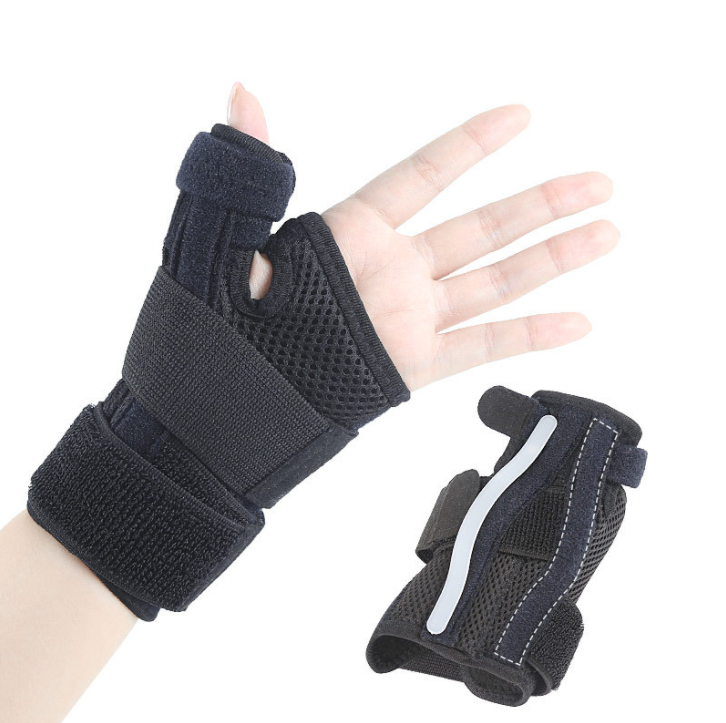 2Pcs Bidirectional Support Wrist Guard Motion Recovery Thumb Adjustable Band Sprain Fracture Fixation Left Right Hand Reversible