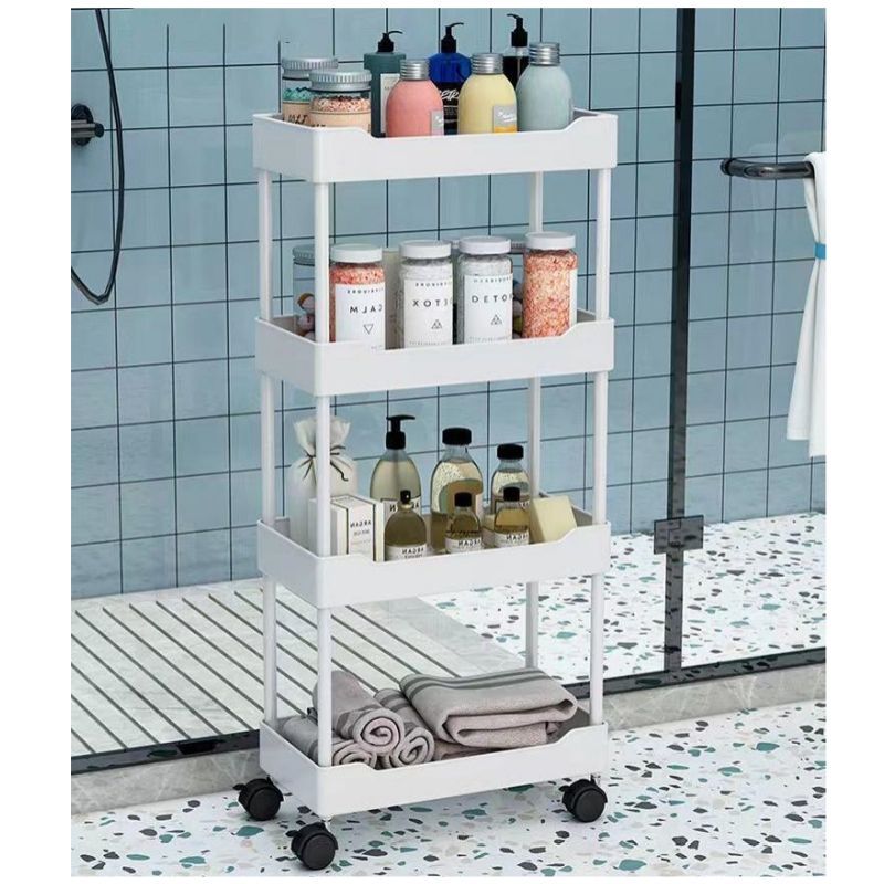 Multi functional, kitchen storage rack, snack rack, bathroom storage rack, movable cart, multi-layer miscellaneous rack free shipping
