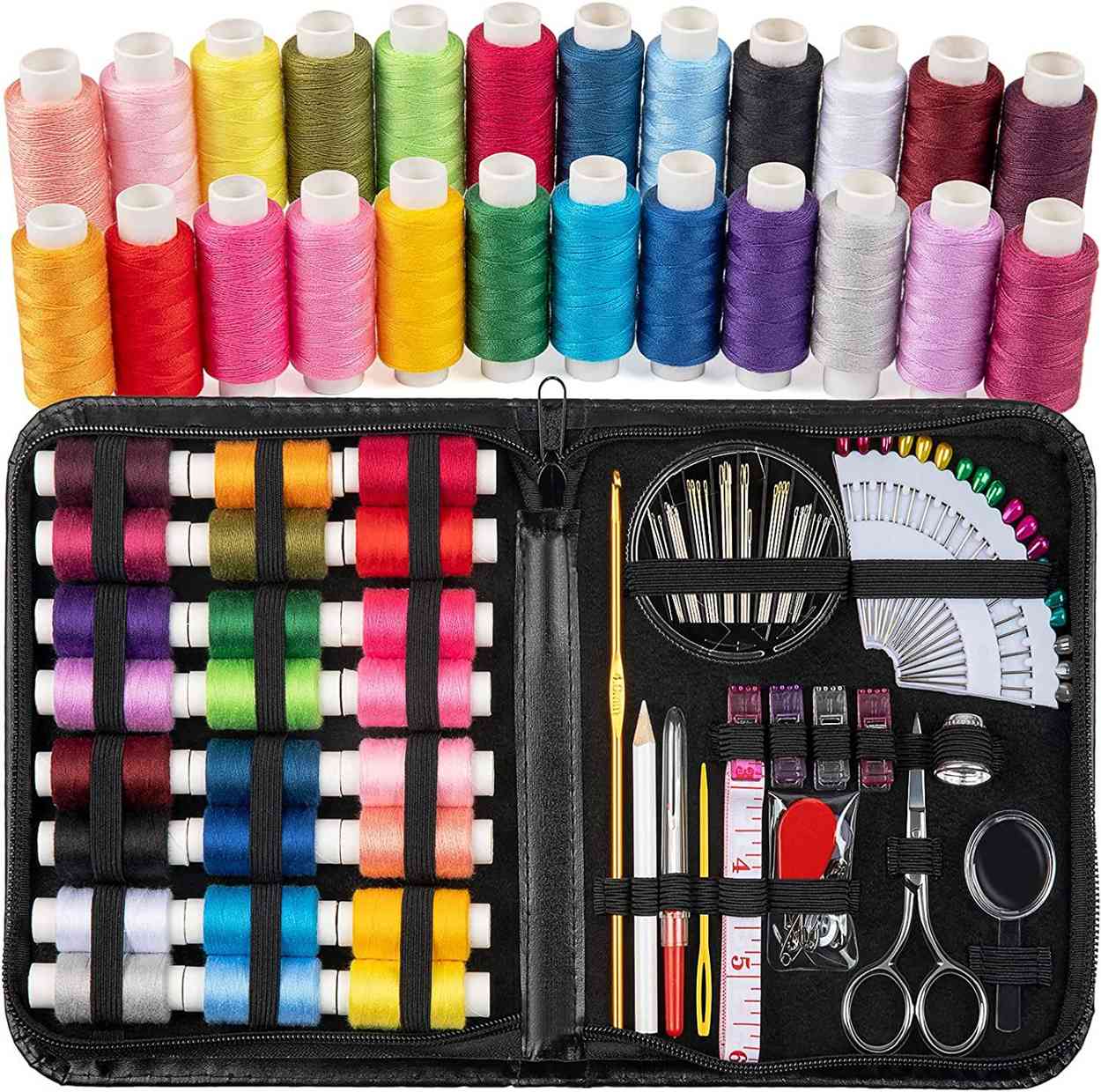 95pcs Multi-function Sewing Kits Bag DIY Sewing Tools Box Set for Hand Quilting Stitching Embroidery Thread Sewing Accessories

