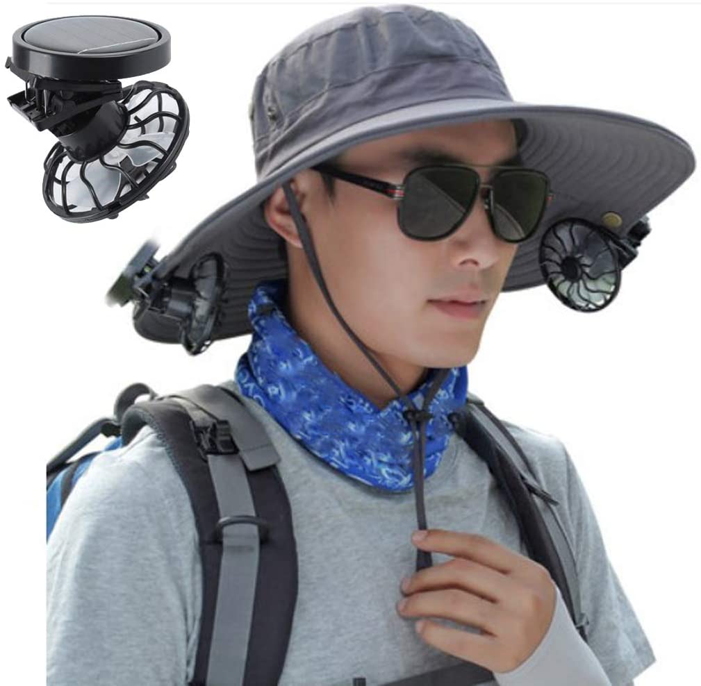 Outdoor MINI Solar Power Fan Cooling in the Summer Portable &amp; Easy to Clip