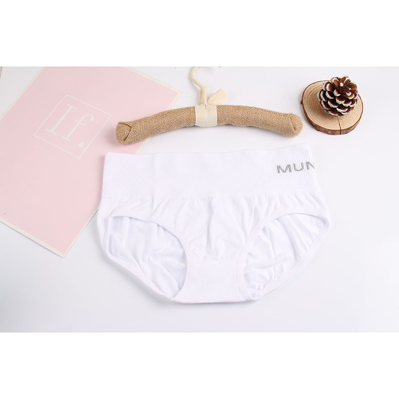 women's cotton panties Solid mid-rise shorts Girl's close-fitting briefs 5pcs set