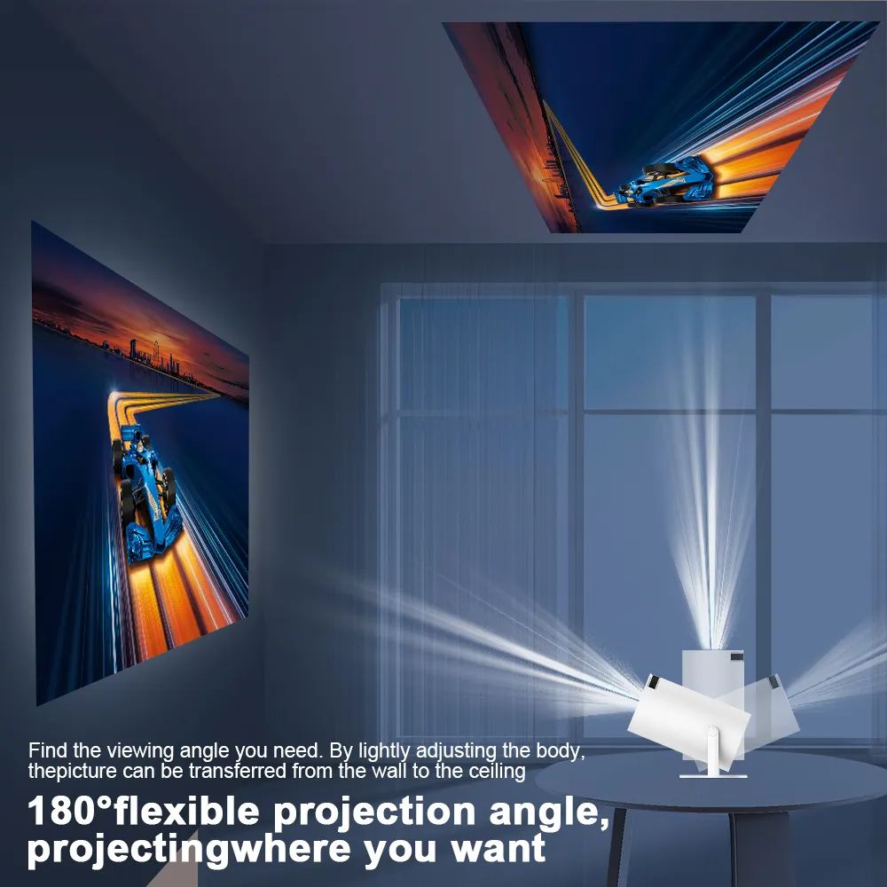 HY300 Transpeed Projector 4K Android 11 Dual Wifi6 200 ANSI Allwinner H713 BT5.0 1080P 1280*720P Home Cinema Outdoor portable Projetor