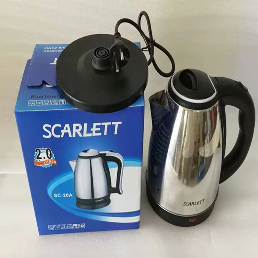 AUNONT Electric kettle 2L hot water kettle stainless steel electric kettle water heater boiler