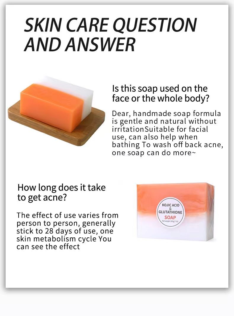 Kojie San Skin Lightening Soap Handmade Whitening Soap Bleaching Kojic Acid Glycerin Soap Deep Cleaning Brighten Skin