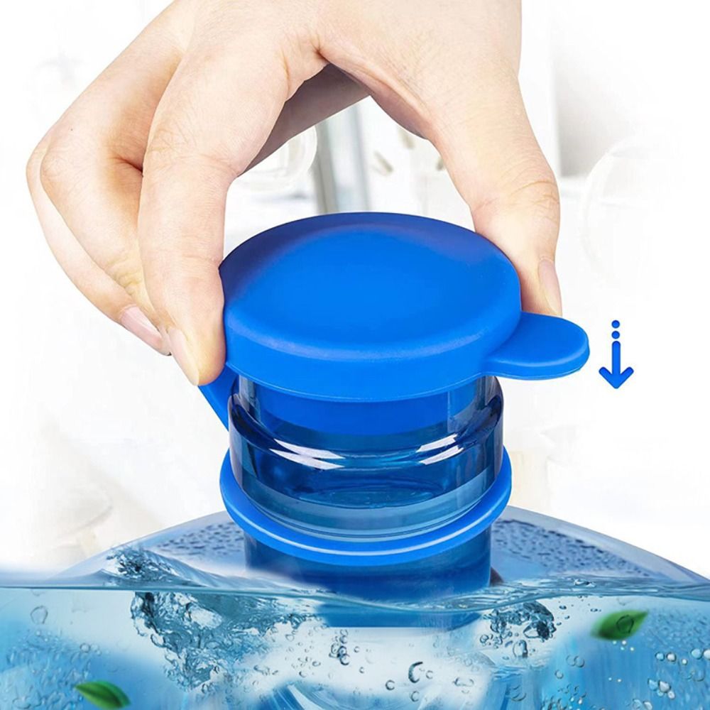 AUNONT Universal mineral water bucket lid silicone sealing cover single purchase round cover pure water bucket cover smart cover reusable