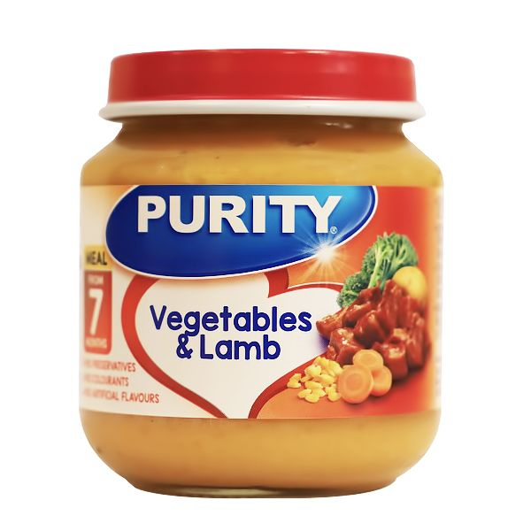 PURITY 2ND FOOD 7-MONTHS VEGETABLES & LAMB 125ML