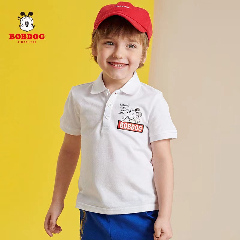 0—6# Boys Cartoon Print Polo Shirt