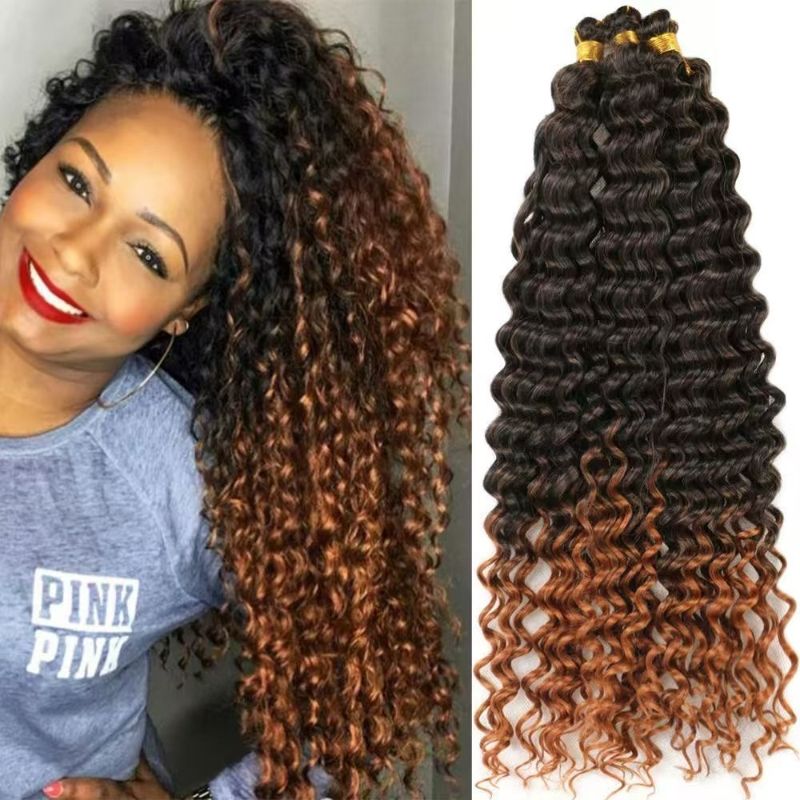 Wig Freetress crochet braids deep wave braids European and American hip-hop small curls Latin American curls wig