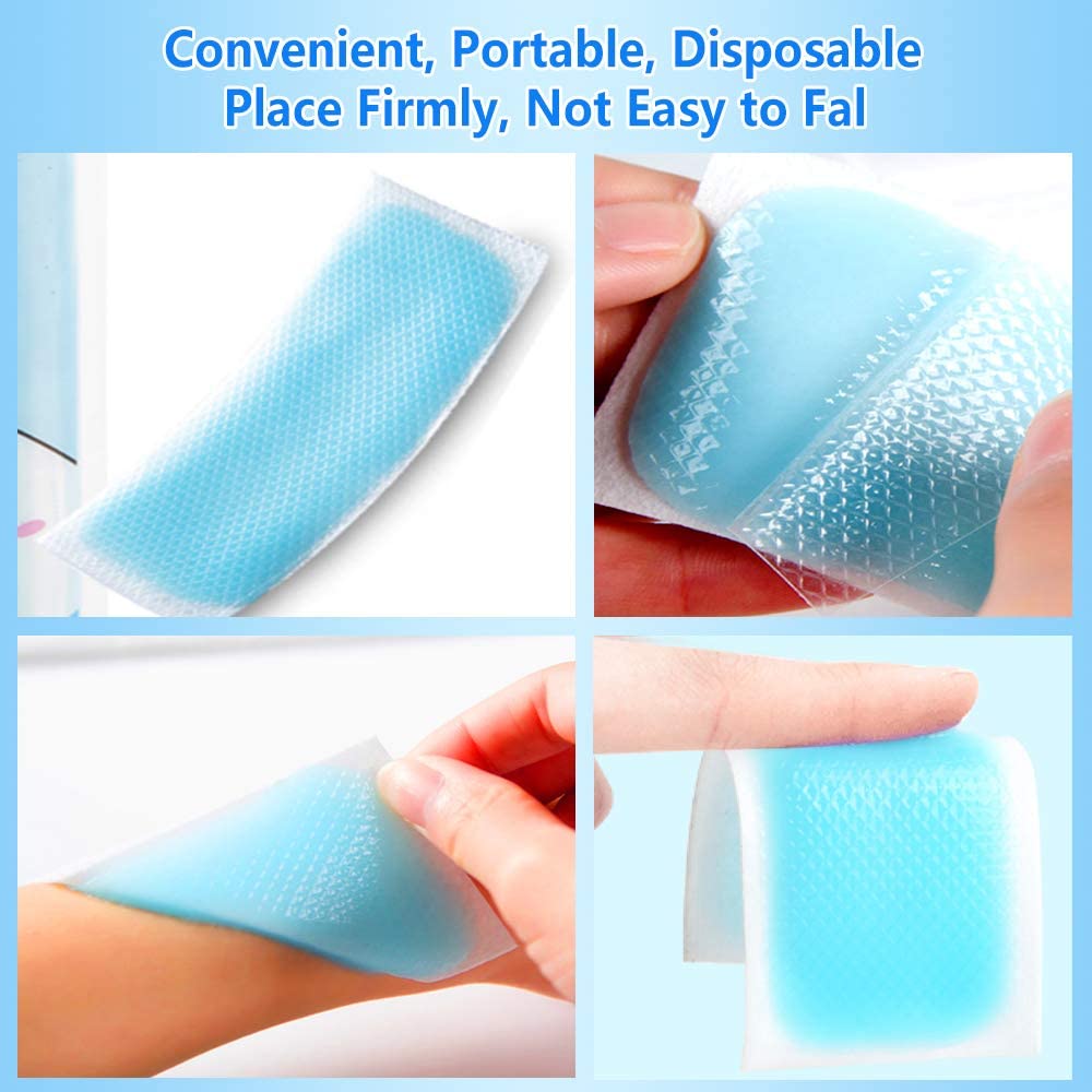 1pc/Pack&nbsp;INSTANT SUMMER COOLING Patches, Kids &amp; Adults Fever Discomfort &amp; Pain Relief, Cooling Relief Fever Reducer, Soothe Headache Pain, Repel Mosquito &amp; Insects&nbsp;
