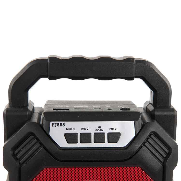LLT 668 Bluetooth Speaker with Handle Portable Bass Stereo Subwoofer Wireless Speaker Red 1Pcs/Box