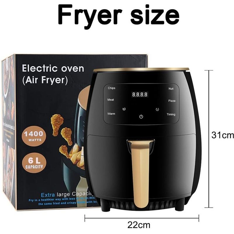 Large Capacity Intelligent Home Air Fryer, French Fry Machine, Multifunctional Electric Fryer, Oven
