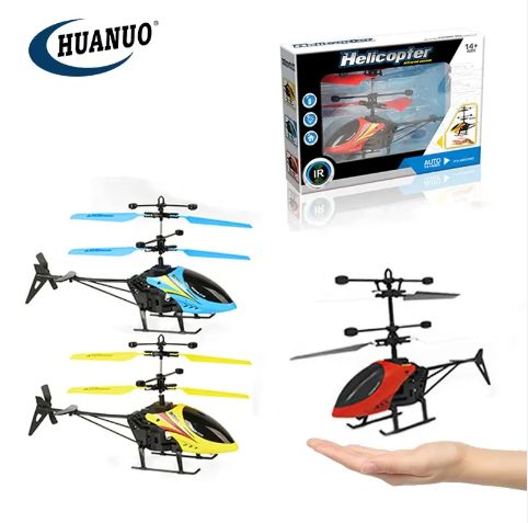 Infrared Mini Flying Helicopter Hand Sensing Mini RC Flyer Elves Copter Toys with Lights