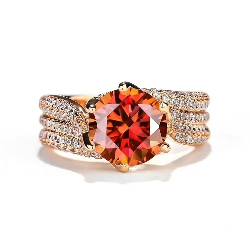Luxury Engagement Rings For Women Birthday Party Jewellery Gift Wedding Banquet Jewelry Accessories Charming Ladies Zircon Rings