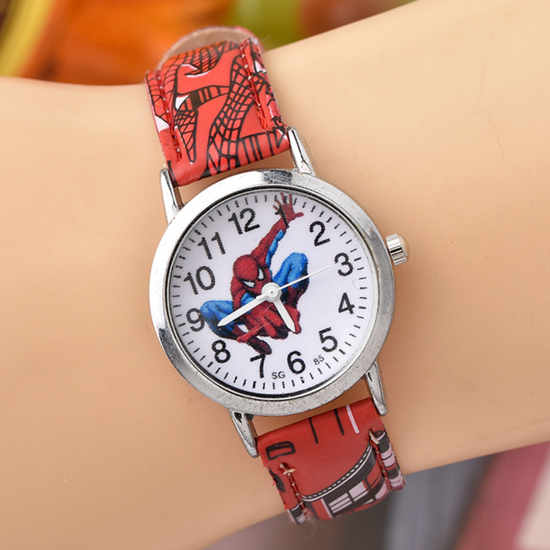 Cartoon Kids Watches 30M Waterproof Cool Pattern Leather Strap Children Wristwatch Boys Babys Gift Montre Enfant 2021
