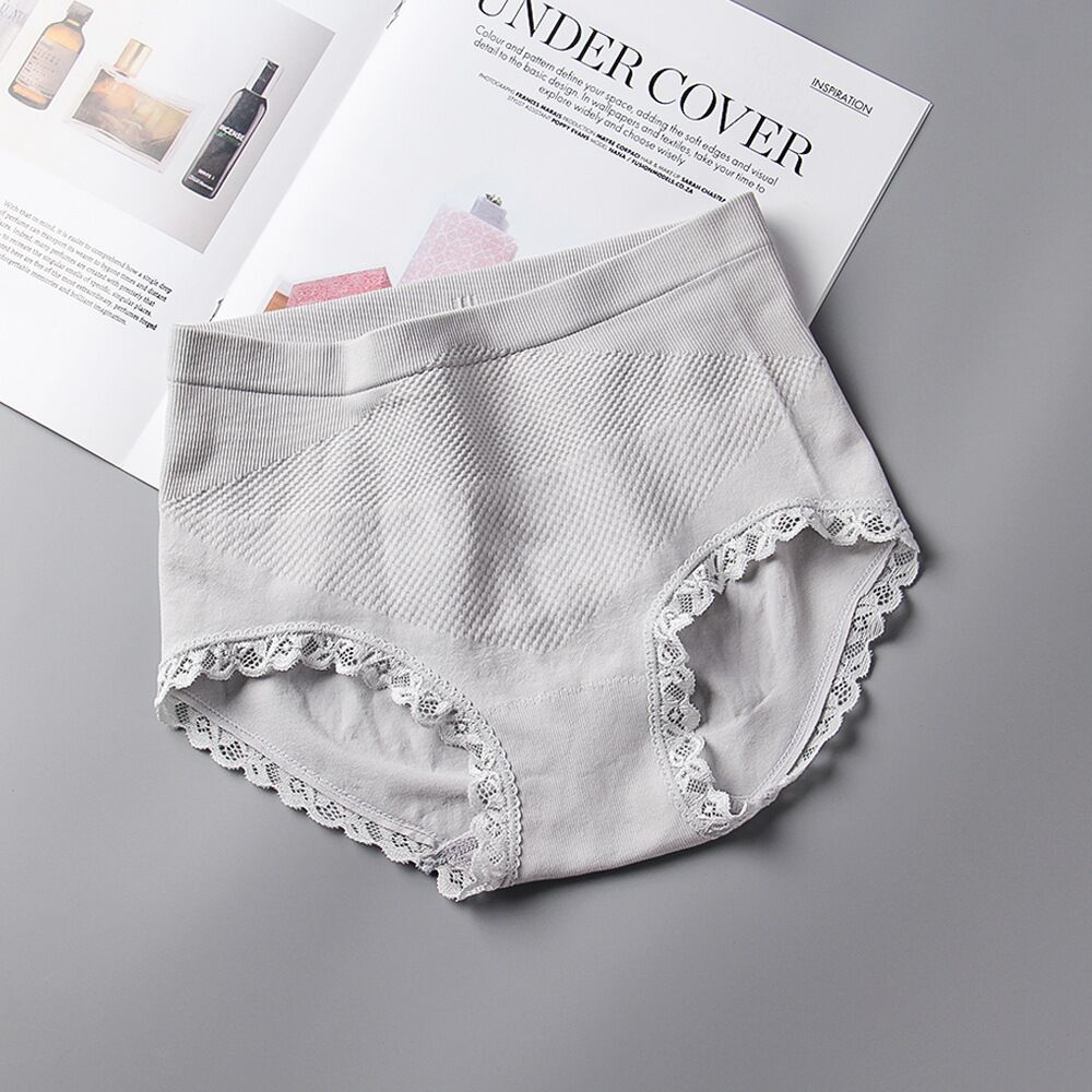 HAZ25# women's breathable panties mid-rise comfort shorts sexy girl briefs 4pcs set