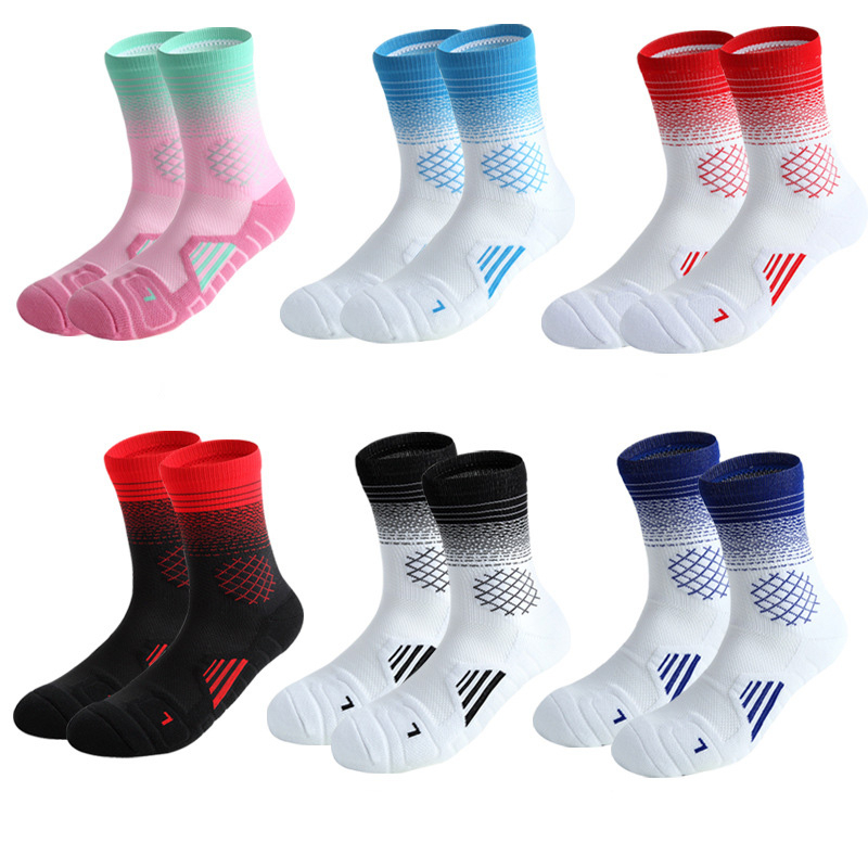 Breathable Running Quick Dry Elite Sport Socks Youth Tennis Basketball Athletic Socks