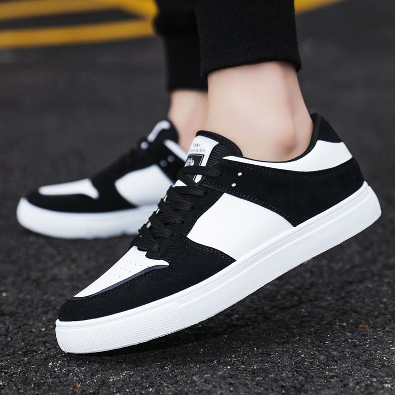 2024 summer new male Korean version of the trend black and white panda color matching low top all casual board shoes 2280