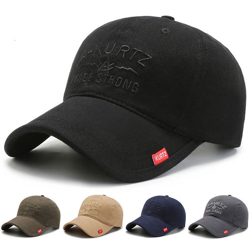 Hat Men'S All Match Baseball Cap Men'S Soft Top Cap Outdoor Leisure Sun Hat Youth Embroidery Cap