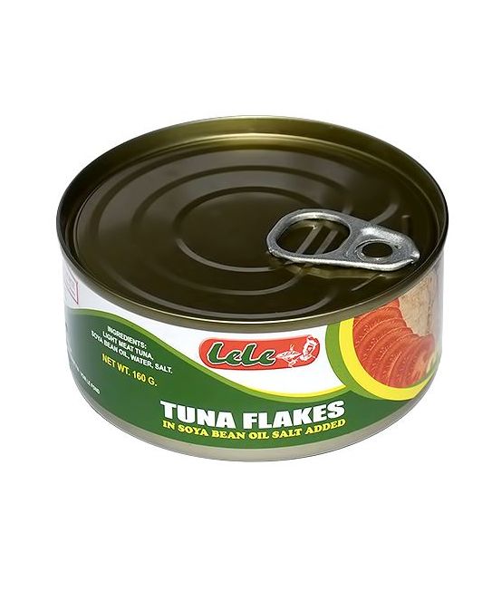 LELE TUNA FLAKES IN SOYA BEAN OIL 160G