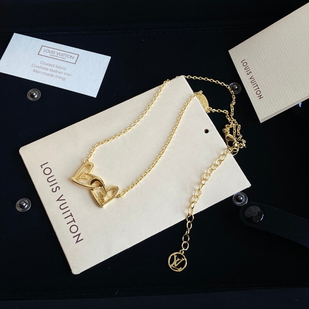 Necklace Love Circle LV Necklace Length 40CM Extension Chain 8CM Girls Ladies Accessories Jewelry