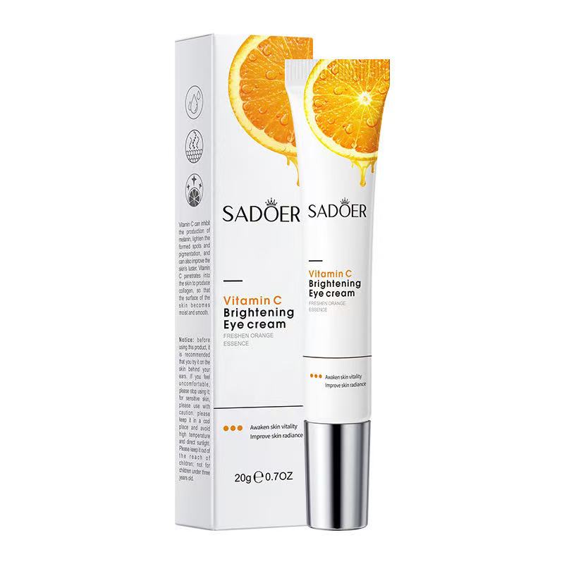 SADOER Organic Orange Extract Essence Whitening Serum Vitamin C Skin Rejuvenating Revitalizer Facial SerumVC Eye Cream