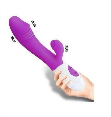 Genetic Silicone Clitoris Vibrator G Spot - Purple