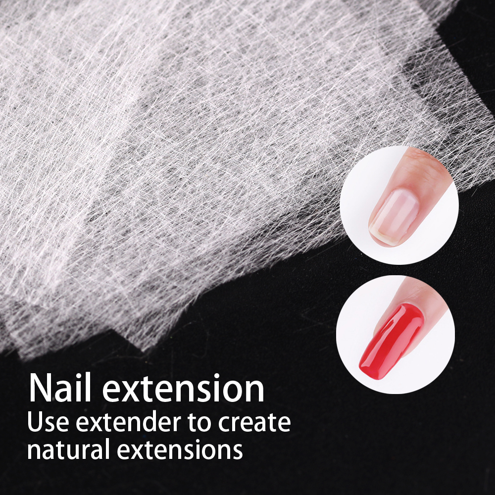 Nail Extension Silk Fiberglass Nail Wrap Non Woven Fiber Gel Nail Care Tool for Women 