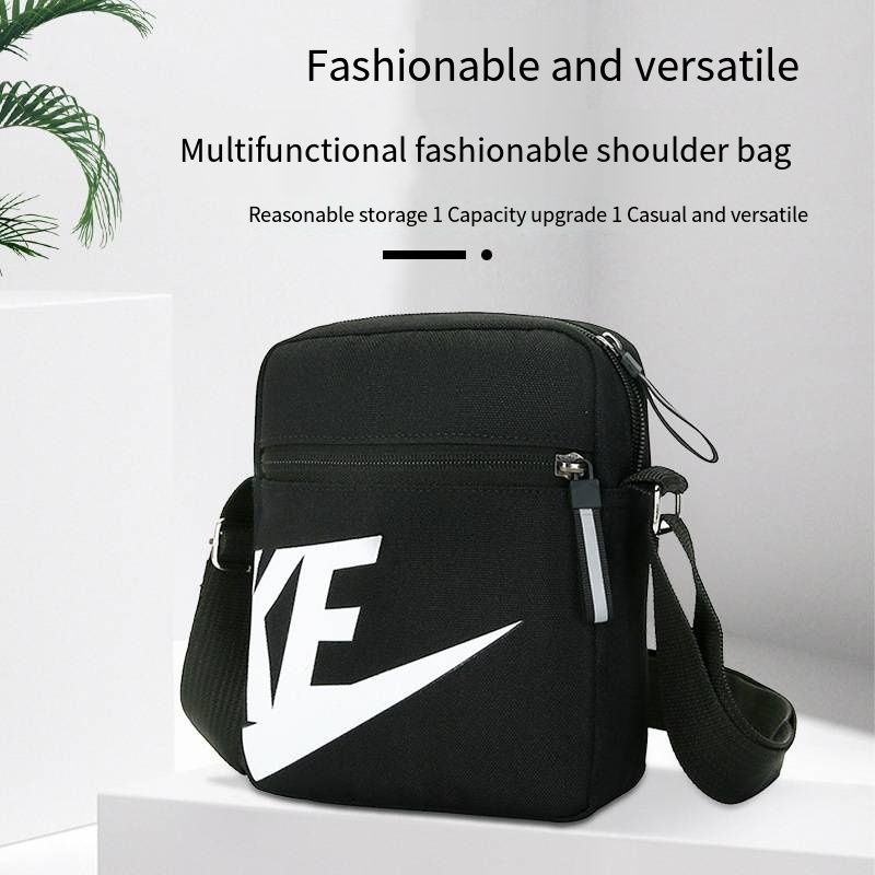 Unisex Canvas Casual Sports Bag, Mini Shoulder Backpack, Lightweight Small Crossbody Phone Bag for Men and Women