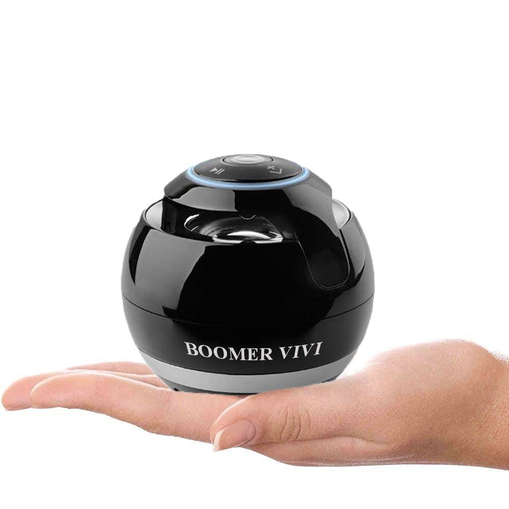 Wireless Bluetooth Speaker Ball Post TF FM Radio MP3 - Black
