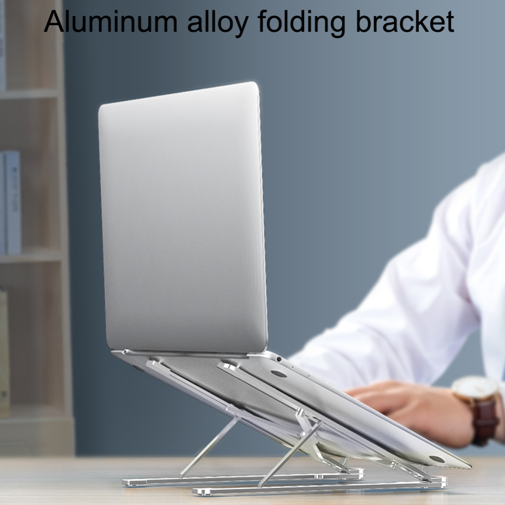 Portable Laptop Stand Aluminium Foldable Notebook Support Laptop Base Macbook Pro Holder Adjustable Bracket Computer Accessories