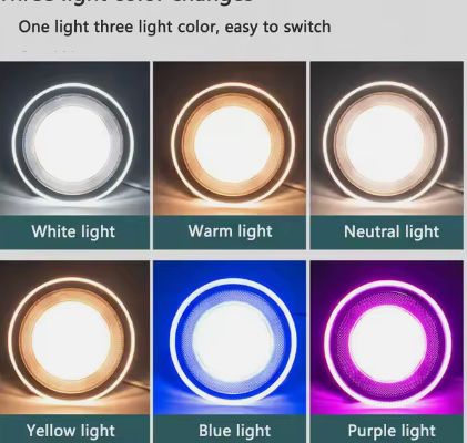 Recessed Ceiling Light Led Downlights 7W RGB  Round Indoor Led Spot Light Ceiling Commercial Panel Light Downlight
