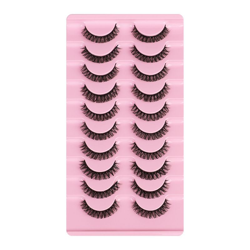 Ladies European and American Curling multi-layer mink eyelashes 10 pairs of curling false eyelashes DH06-H5