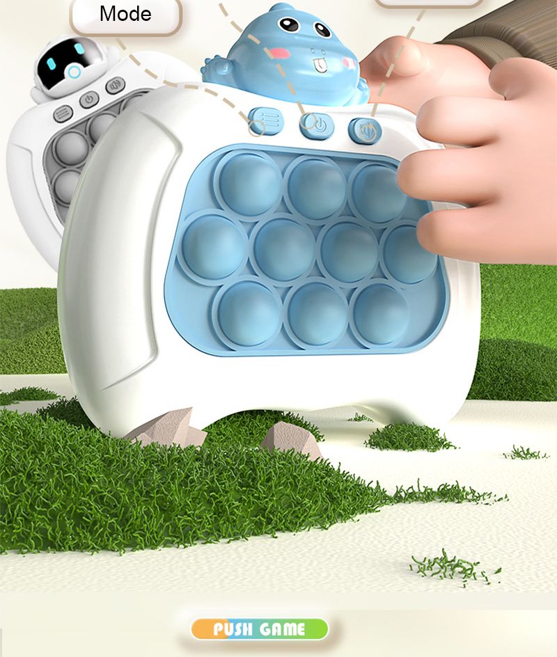 BC-6026 Pop Light Fidget Game Quick Push Bubble Game Handle Toys Boys & Girls Anti-Stress Toys with LED Game Machine Relieve Stress Toys