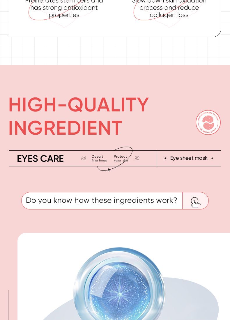 Rose Starry Sky Eye Mask Hydrating Eye Care Eye Mask