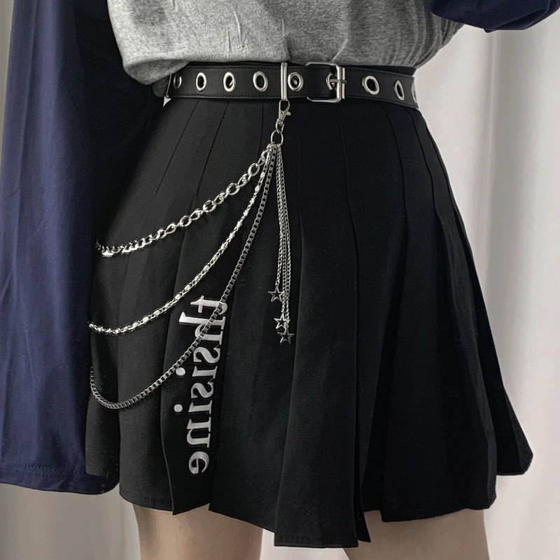 200 Women's Fashion Punk Style Chain Belt ,Versatile Decorative Belts