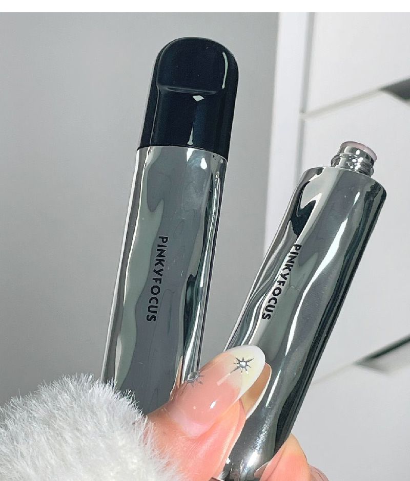 PinkyFocus Black Yaoyue Light Mirror Lip Glaze Korean Pure Want to Show Tender and Moisturizing Hydrating Glass Dudu Lip Lipstick