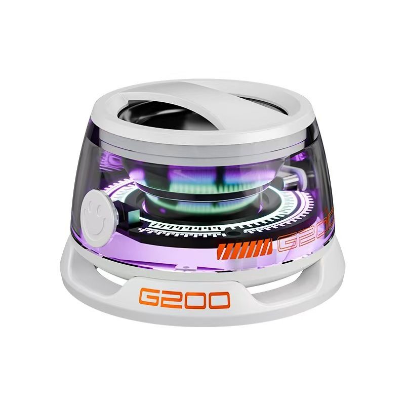 Edifier G200 Magnetic Bluetooth Speaker - Gift Ideas - Multifunctional Cell Phone Stand Wireless Speaker with Strong Magnet for iPhone/Android/Fridge/Workbench/Pole/Car/Bike/Golf Cart & Anything MetalG200 white